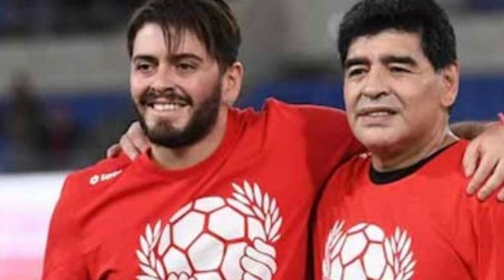 Diego Jr e Diego Armando Maradona