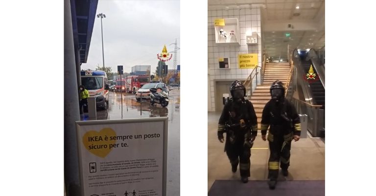 Intervento Vigili del fuoco ikea Corsico