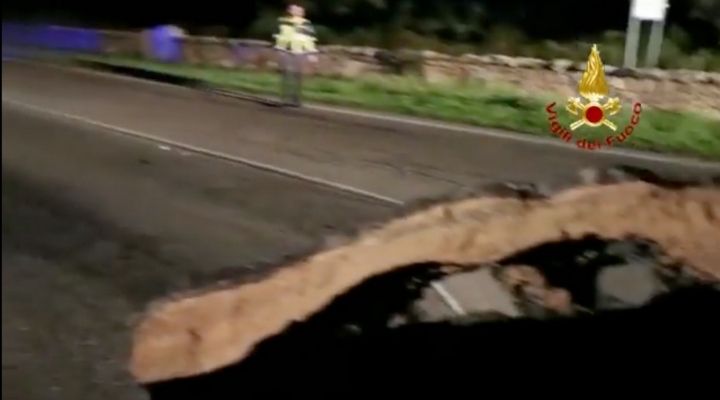 Vigili del fuoco maltempo sardegna