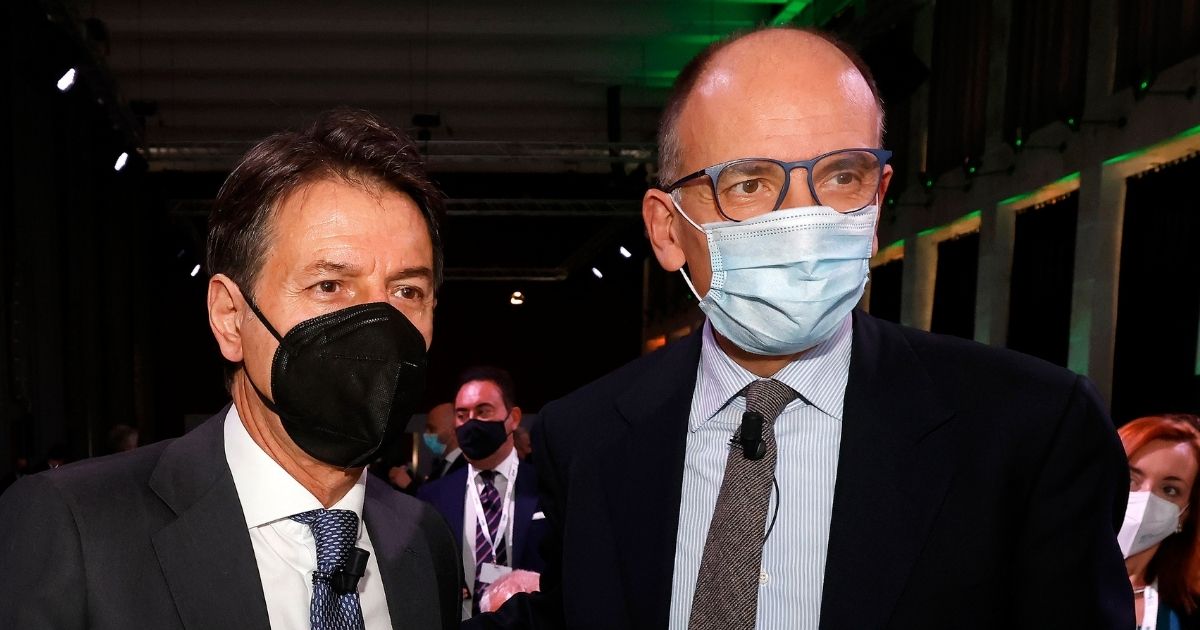 giuseppe conte ed enrico letta