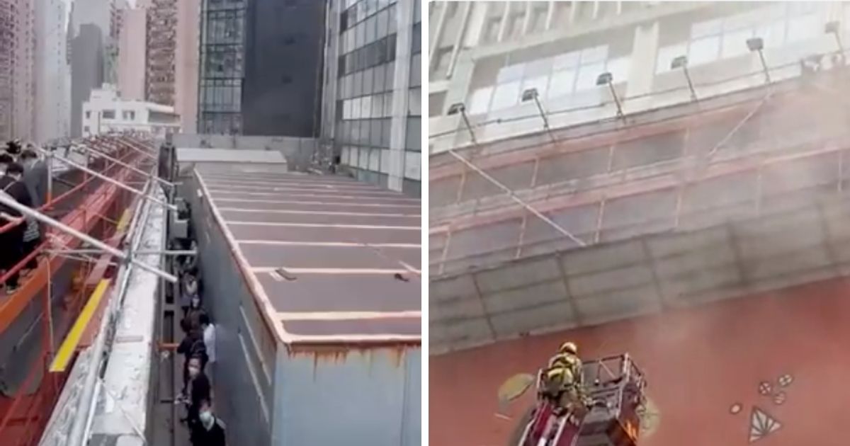 incendio grattacielo world trade center hong kong