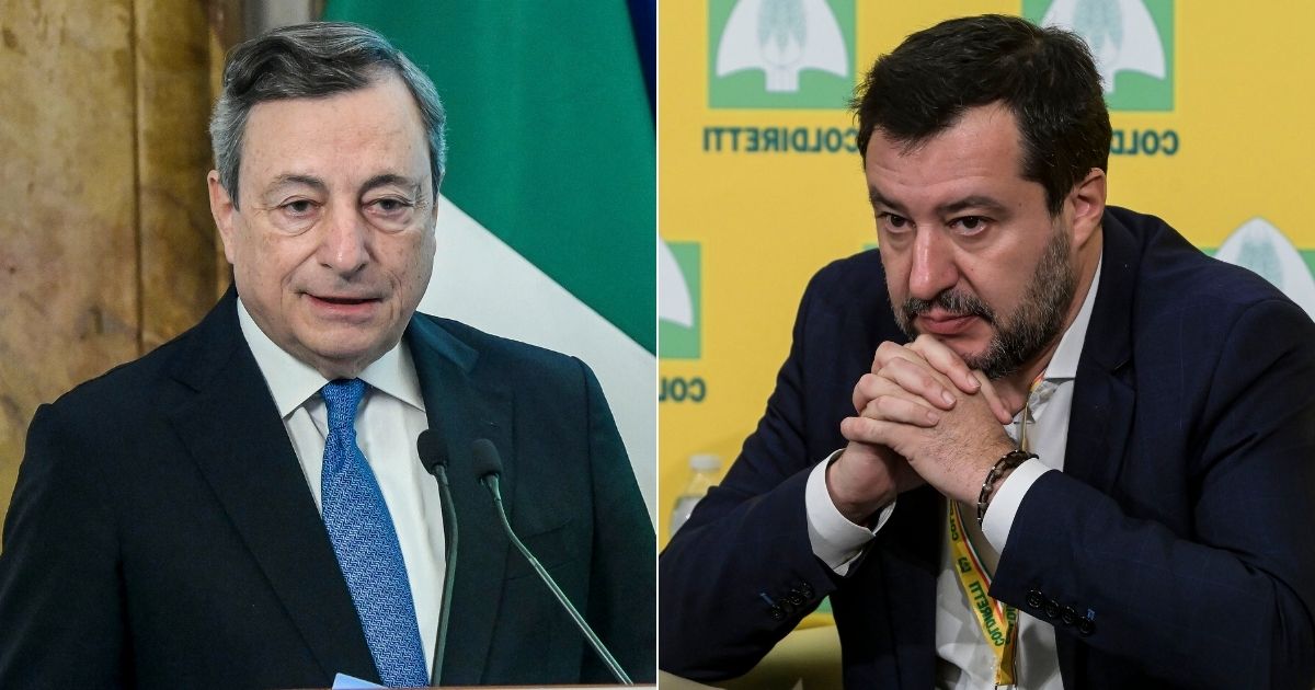 mario draghi e matteo salvini