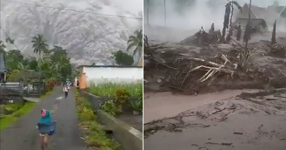 vulcano semeru indonesia