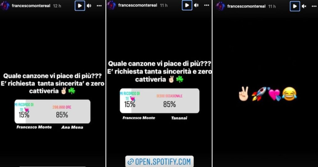 Francesco Monte tenta di polemizzare su Sanremo ma il web lo asfalta senza pietà: il commento di Ana Mena