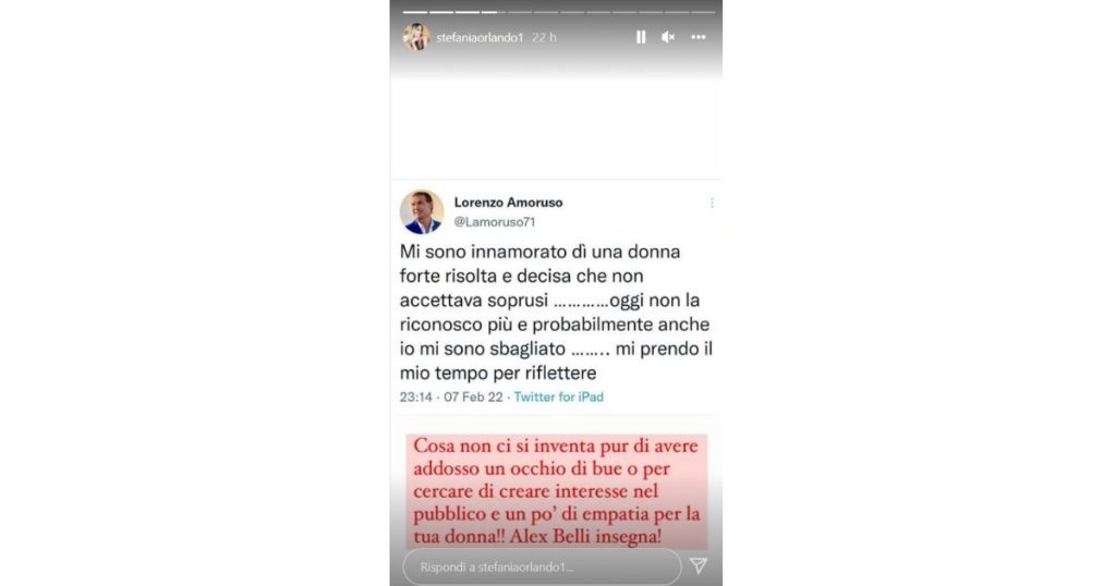 stefania-orlando-social-contro-lorenzo-amoruso