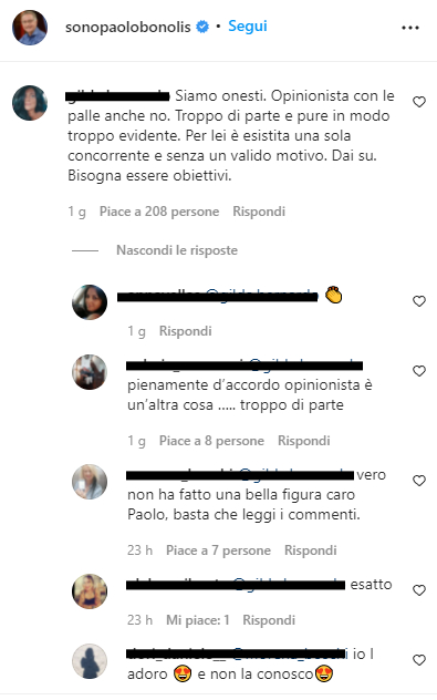 Paolo Bonolis si complimenta con la moglie Sonia Bruganelli dopo il GF Vip: scoppia la polemica sui social