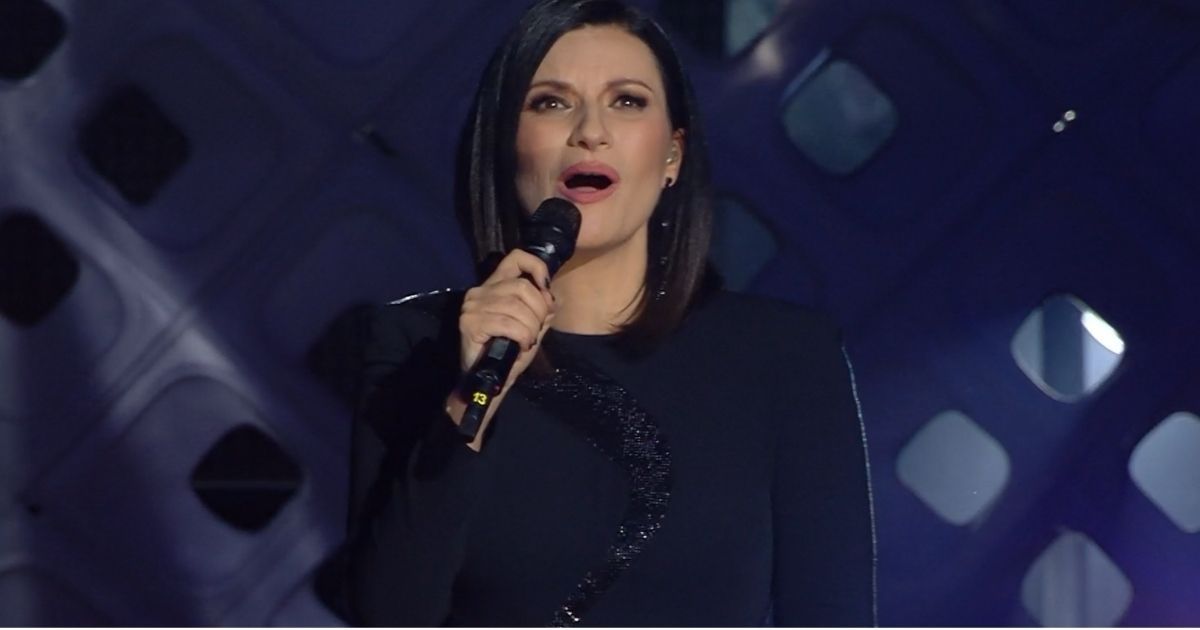 Laura Pausini e la foto con il professore