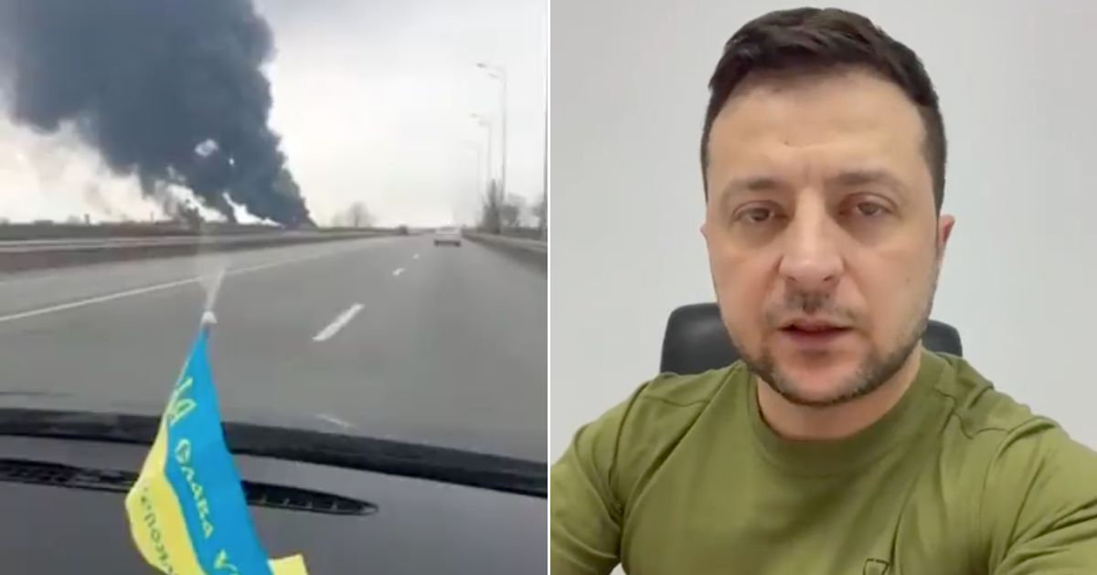 In Ucraina distrutto l'aeroporto di Vinnytsia, Kiev sotto attacco. Zelensky: "Volete ci uccidano lentamente"