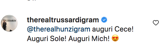 tomaso trussardi commento ig