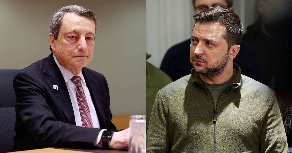 Volodymyr Zelensky ringrazia l'Italia per impegno a fianco di Ucraina, Draghi ribadisce di voler contribuire a livello internazionale