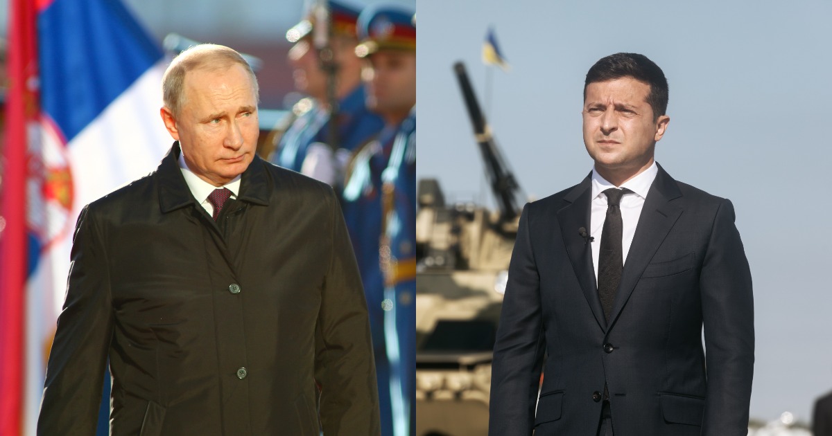 Putin. Zelensky