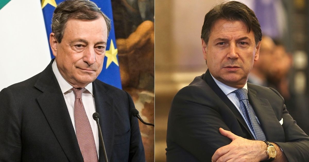 Draghi diserta il Parlamento prima del viaggio negli Stati Uniti, tensioni con il M5S. Conte: “Molto deluso”