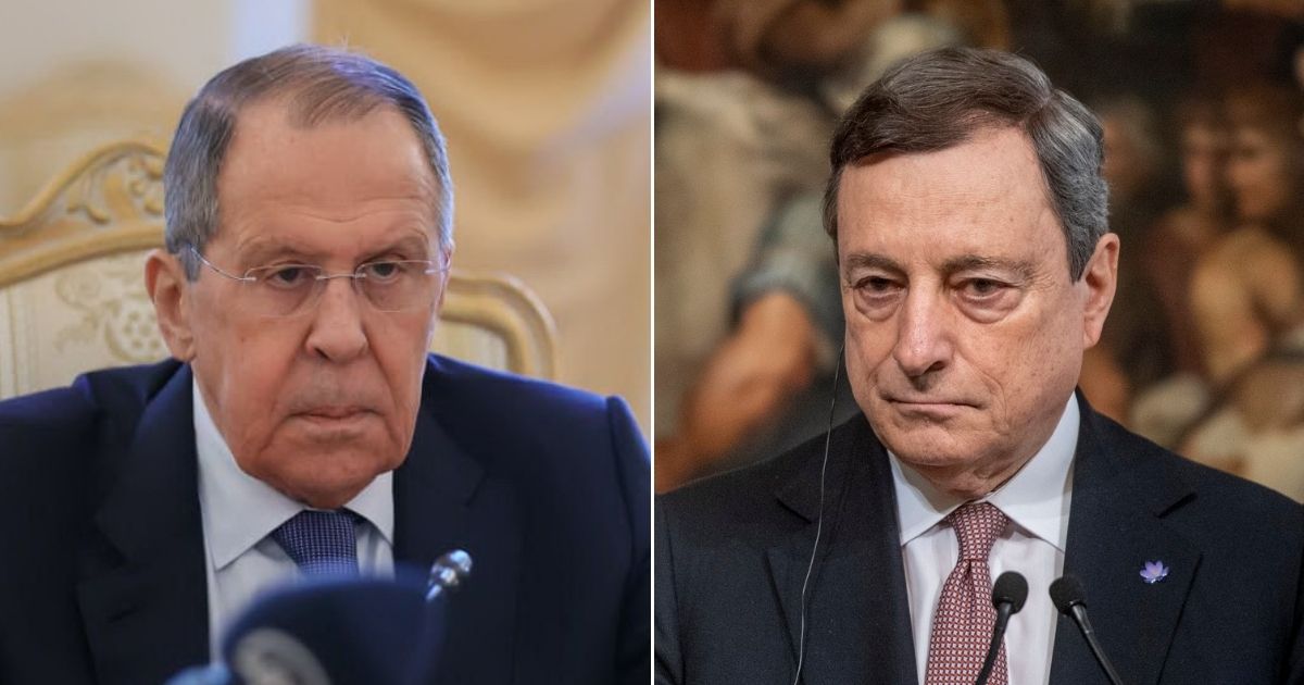 Mario Draghi contro il ministro Lavrov a Zona Bianca, la replica da Mosca: "Italiani devono sapere la verità"