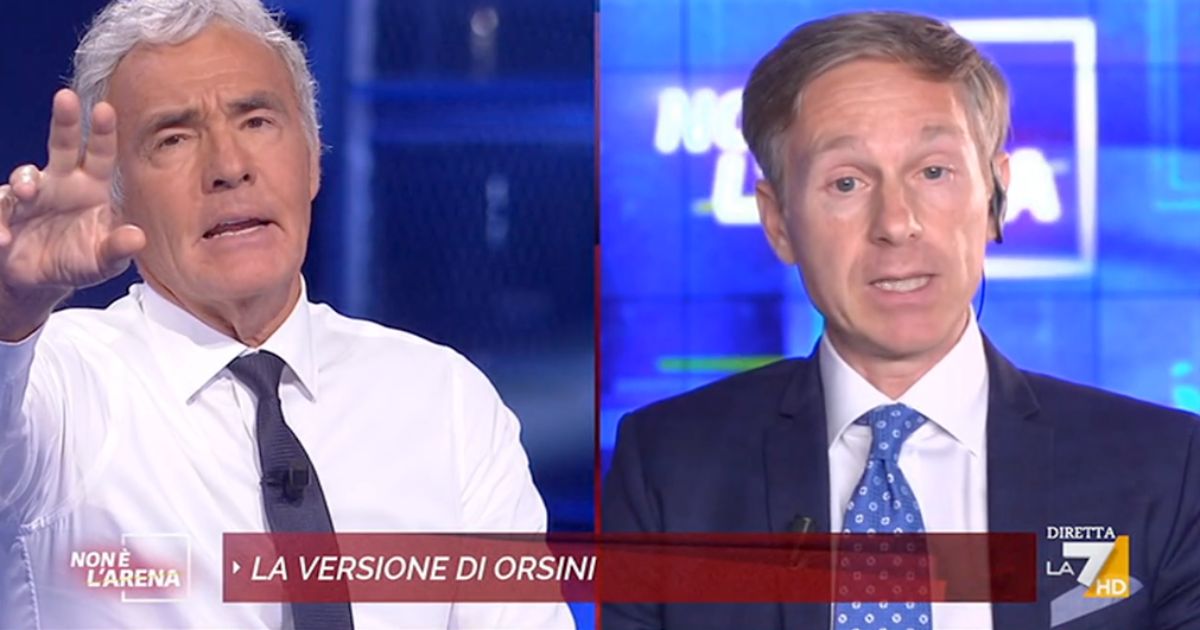 massimo giletti alessandro orsini non e l'arena