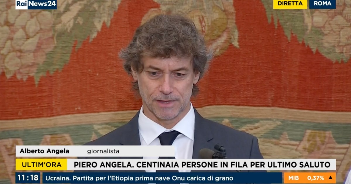 Funerali di Piero Angela, il figlio Alberto: "Lascia una vita piena. Il vostro amore è il miglior vestito per l'aldilà"