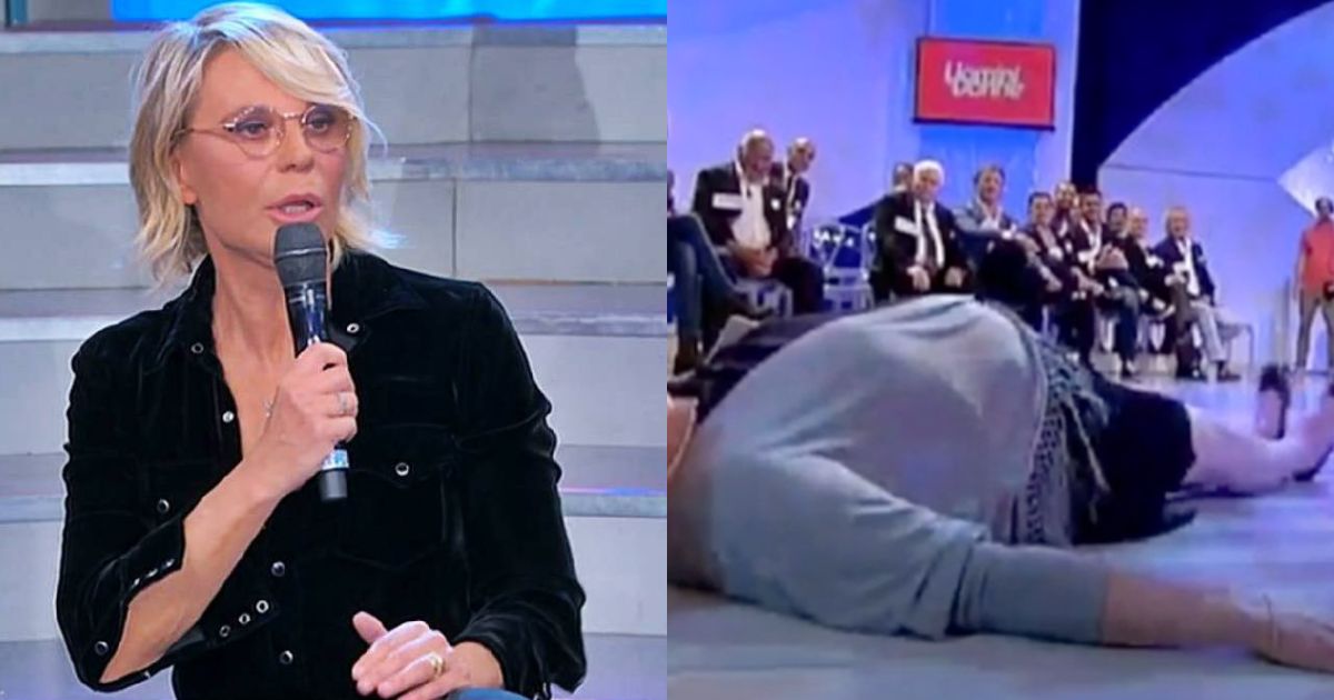 Uomini e Donne, Dama sviene in studio, è caos: Maria De Filippi costretta a intervenire