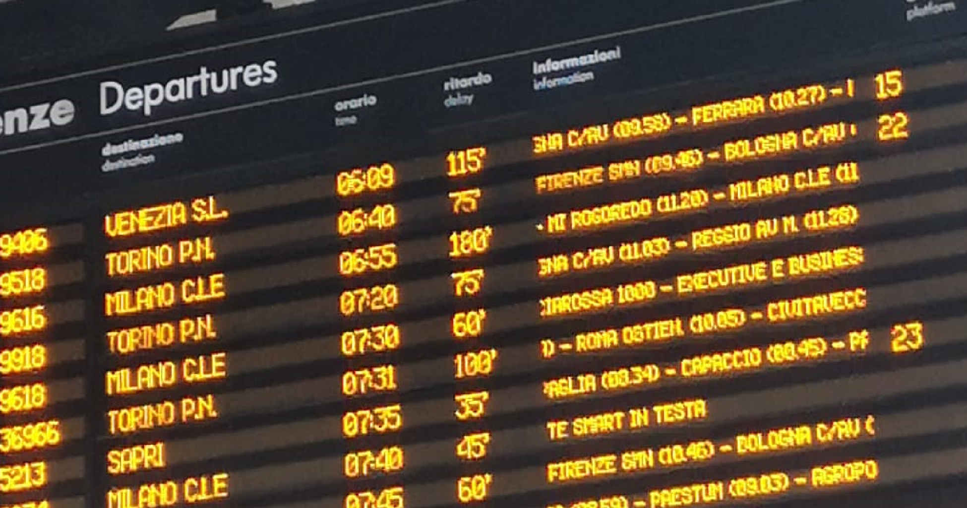 Trenitalia, disservizi: problema risolto