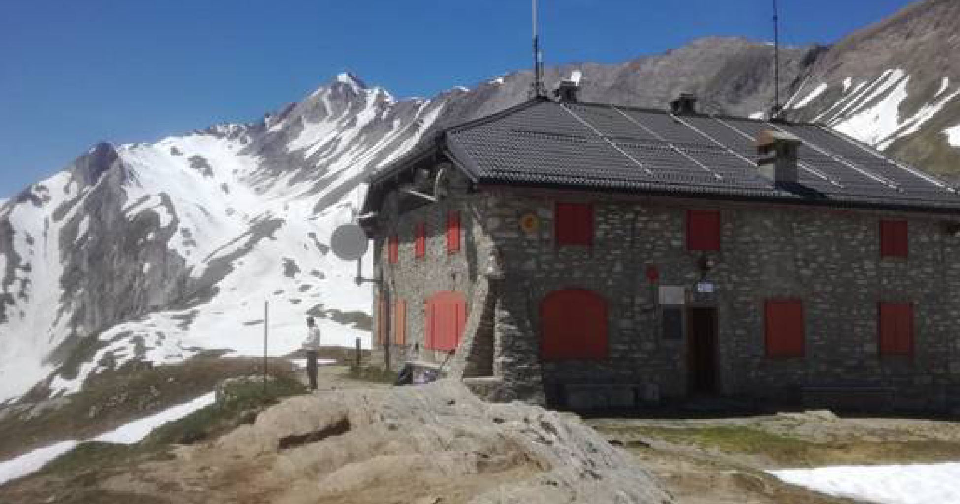 Frana in alta montagna, persone coinvolte