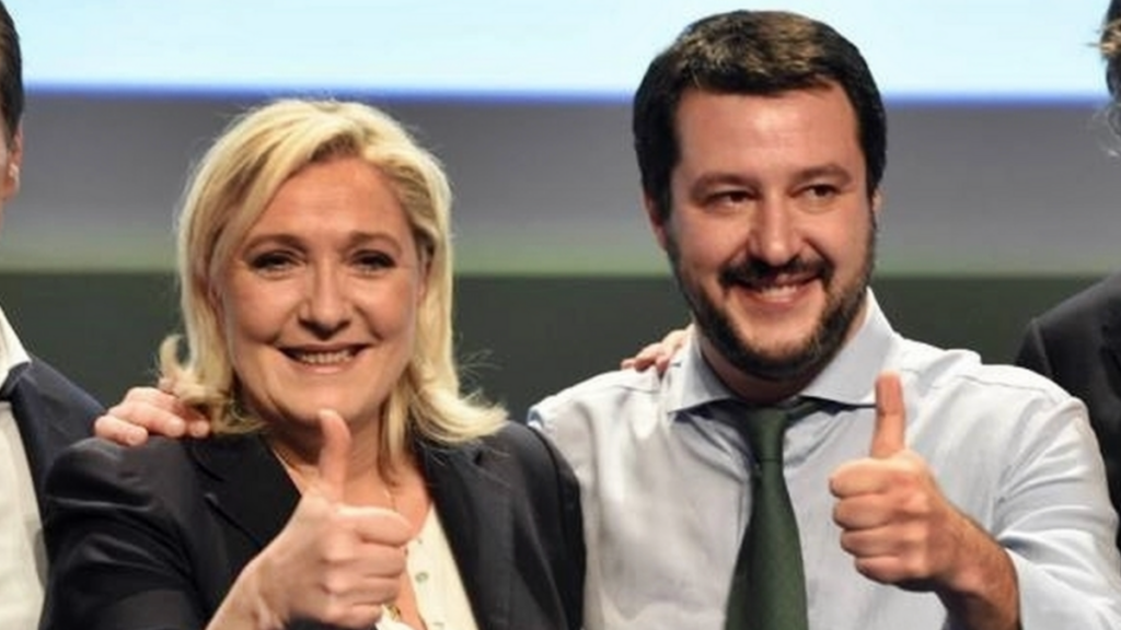 Matteo Salvini abbraccia Marine Le Pen (per rottamare Giorgia)