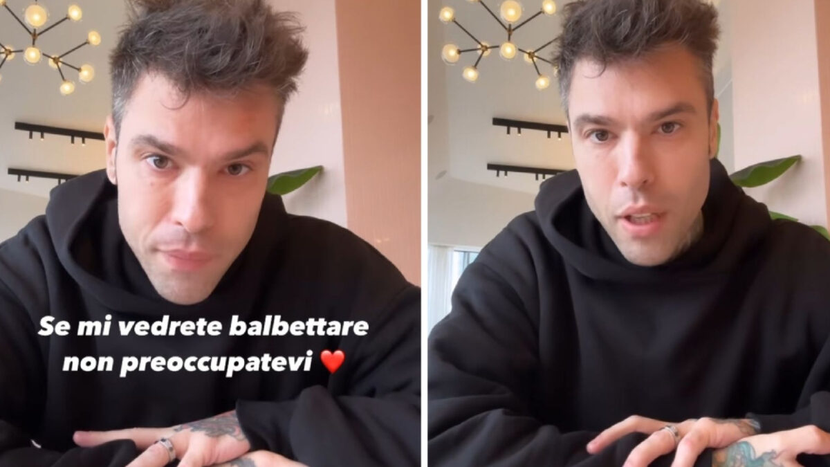 Fedez Fazio balbettio cosa mai dette