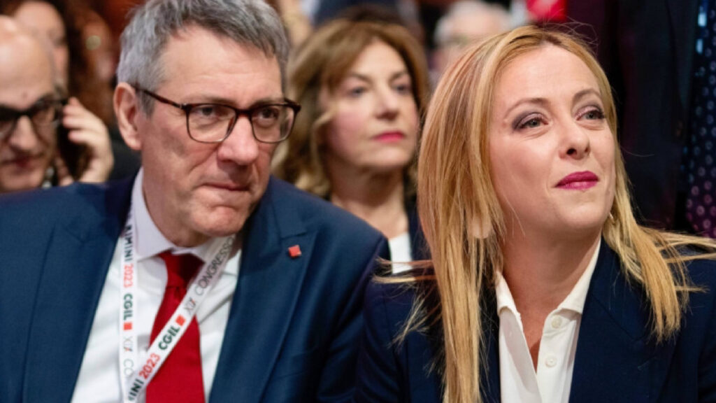 Meloni contro Landini cori sessisti