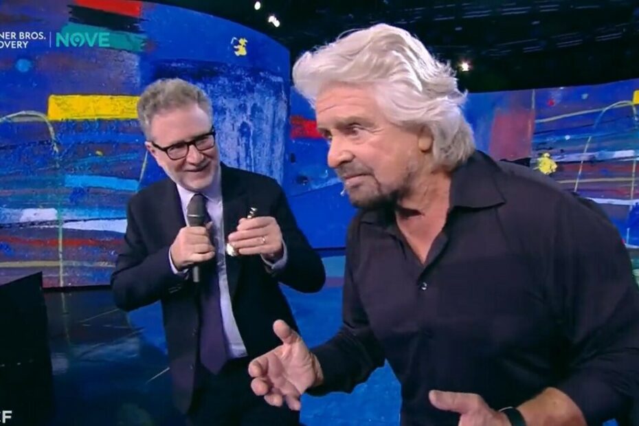 Beppe grillo Fazio Mentana