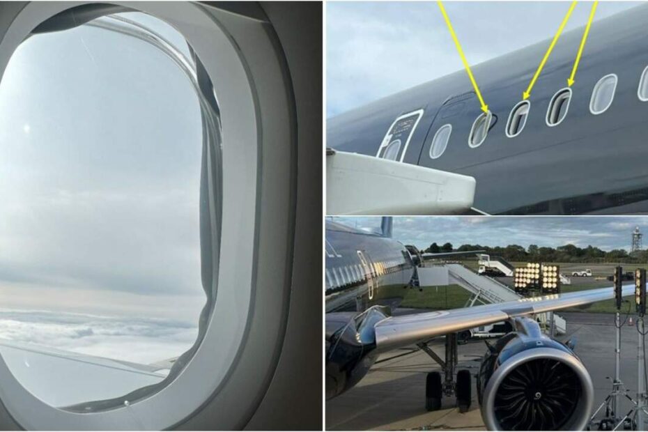 aereo decollato senza finestrini