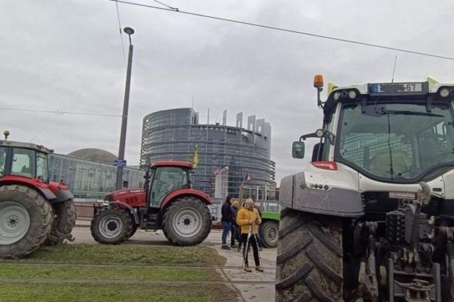 protesta trattori Parlamento europeo