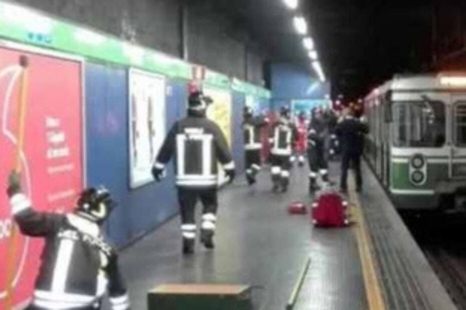 metropolitana Milano incidente morto