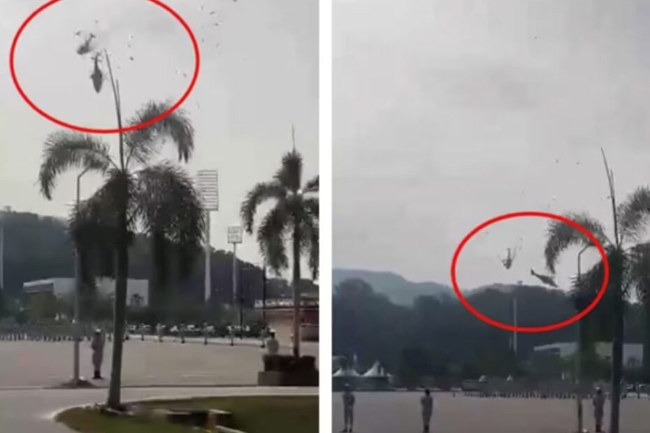 Malesia elicotteri parata militare