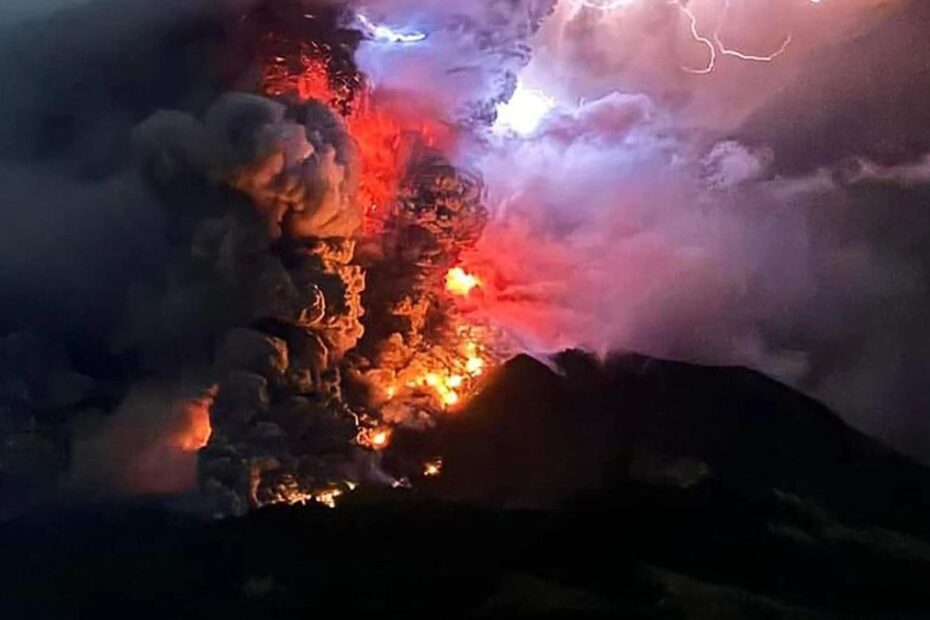 vulcano Ruang Indonesia tsunami