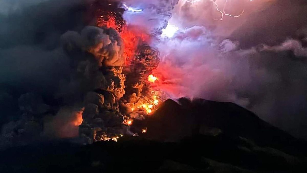 vulcano Ruang Indonesia tsunami