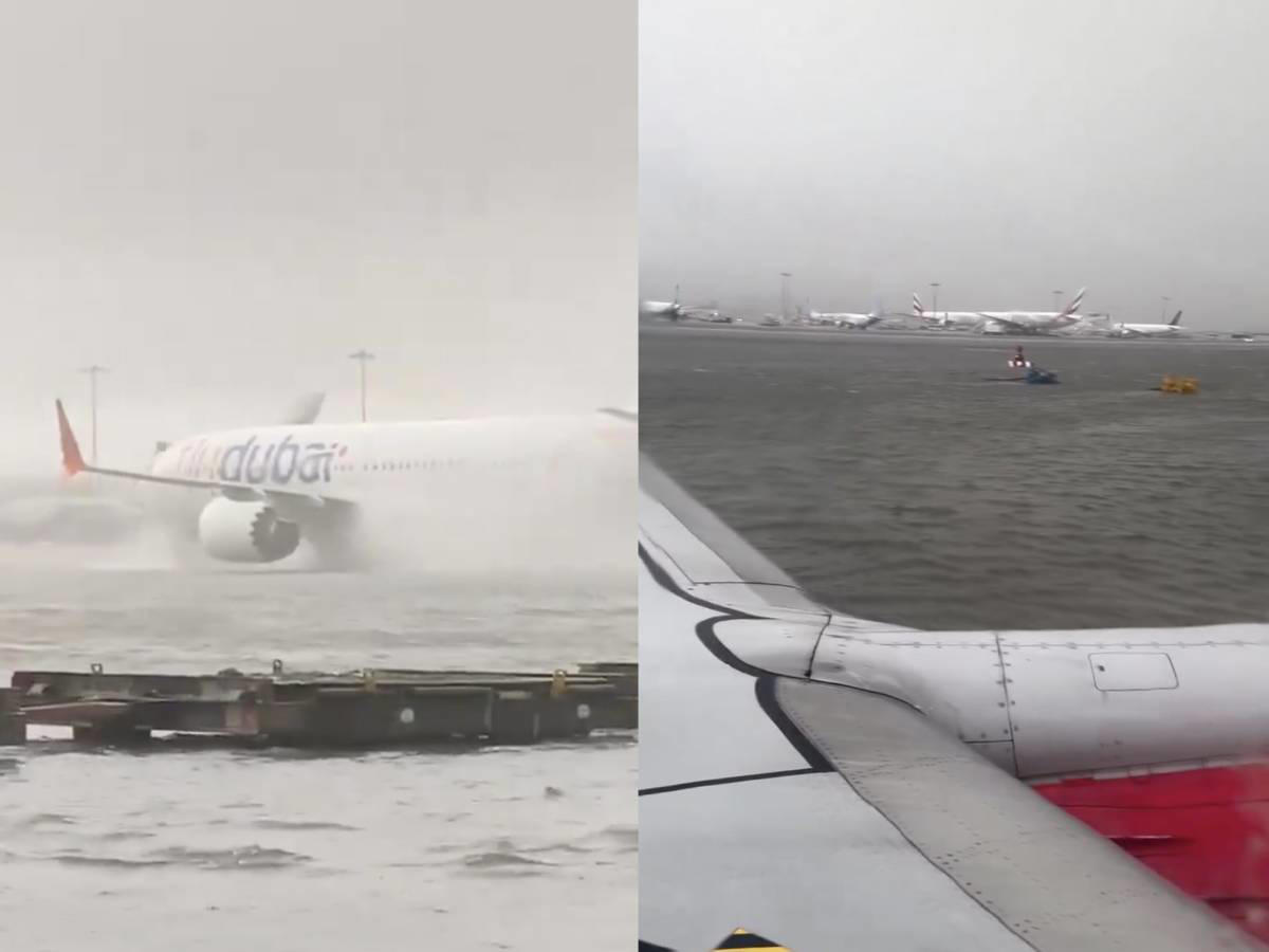 Dubai, meteo choc. L’aeroporto trasformato in una “piscina”. Ecco cosa è successo (DUE VIDEO)