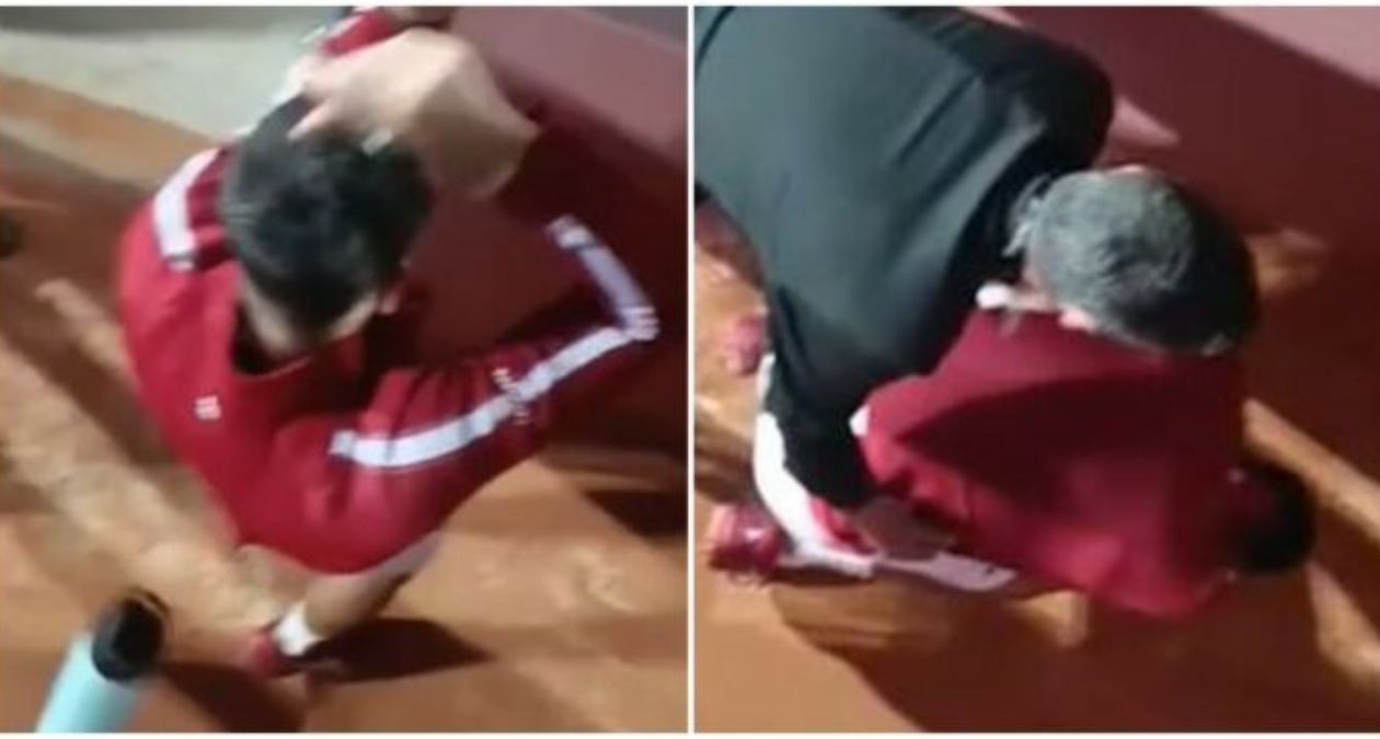 Djokovic colpito da una borraccia, a terra con sangue alla testa: il video dell’incidente