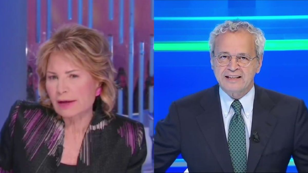 Lilli Gruber infuriata con Mentana per il ritardo: “Benvenuti alle 20.46 e non a Otto e mezzo. L’incontinenza è una brutta cosa”