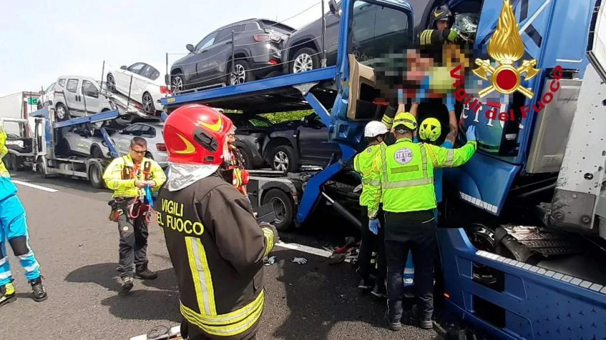 incidente A1 Toscana Valdarno