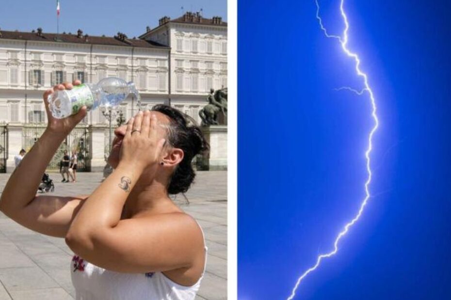 meteo caldo africano temporali
