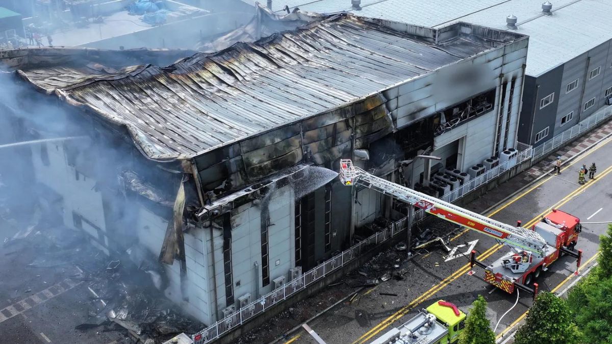 Corea Sud incendio fabbrica