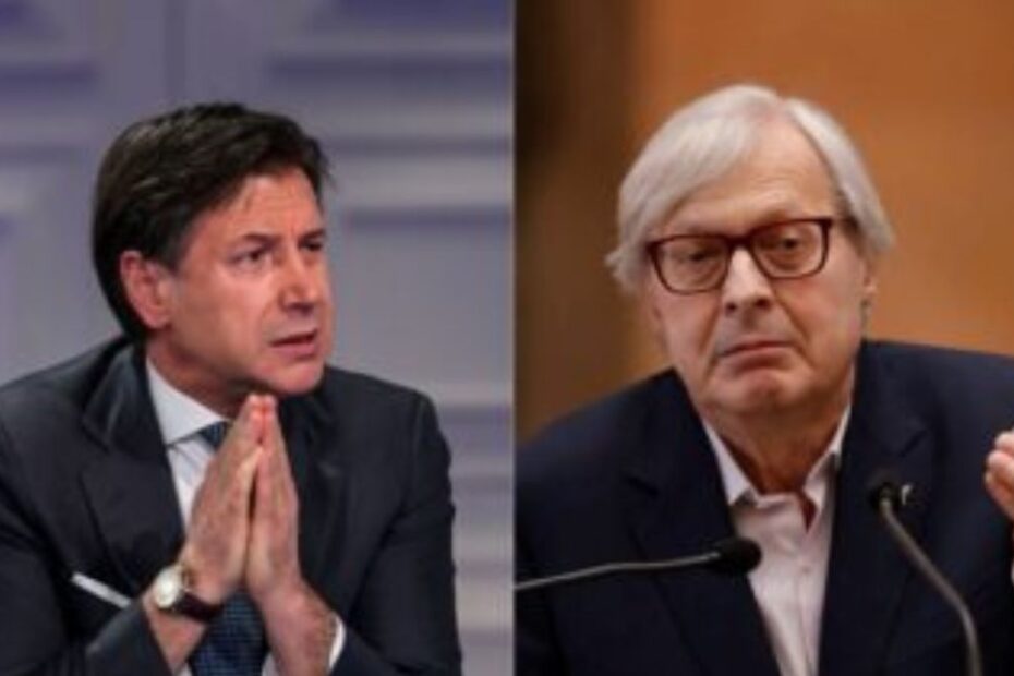Conte Sgarbi cellulare insulti