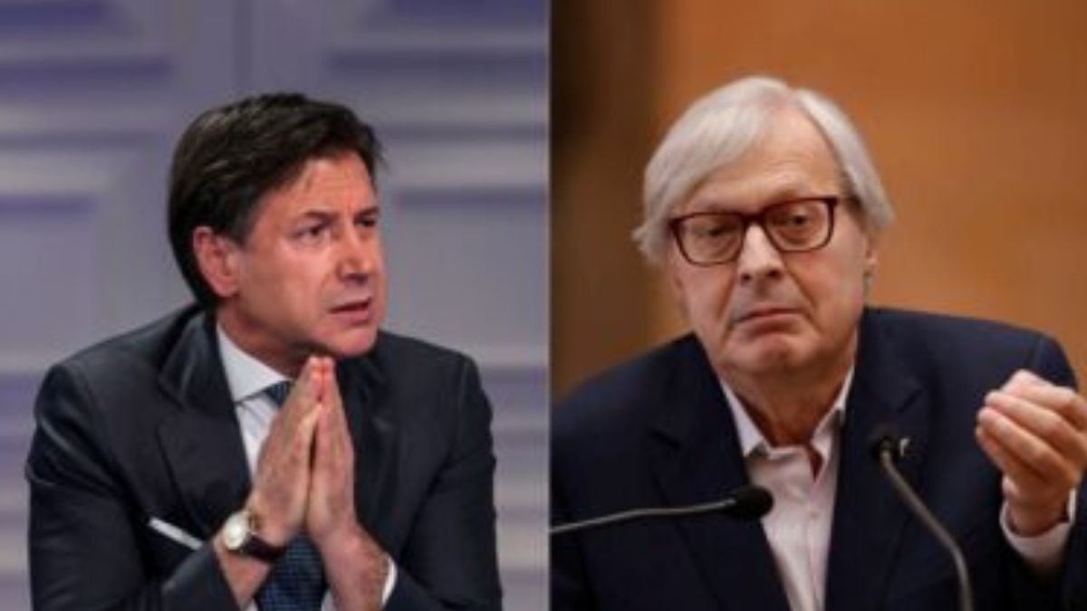 Conte Sgarbi cellulare insulti