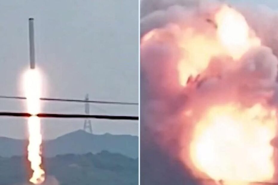 Cina razzo spaziale esplosione
