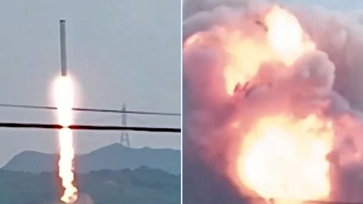 Cina razzo spaziale esplosione