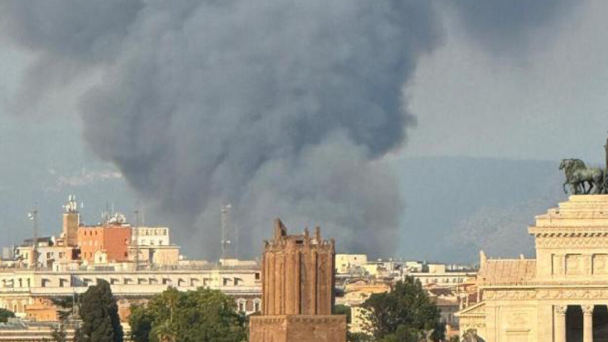 Roma incendi ponte Mammolo Cesano