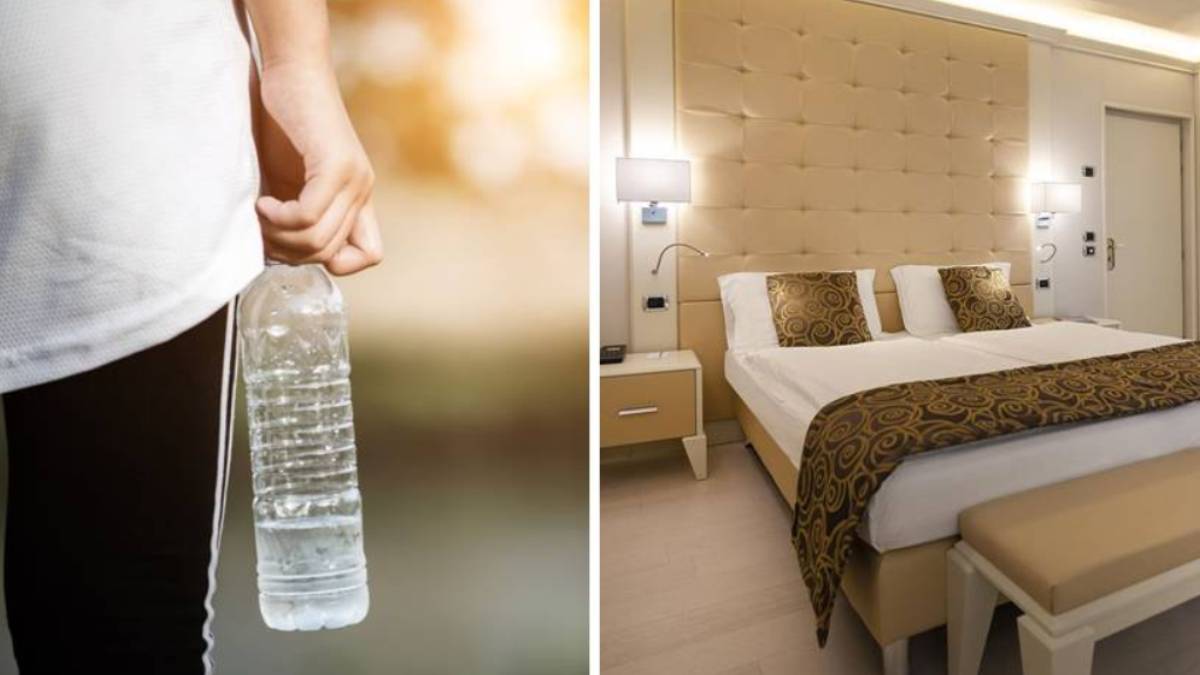 hotel bottiglia acqua