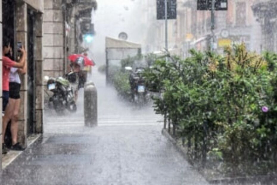 Milano forti temporali alberi