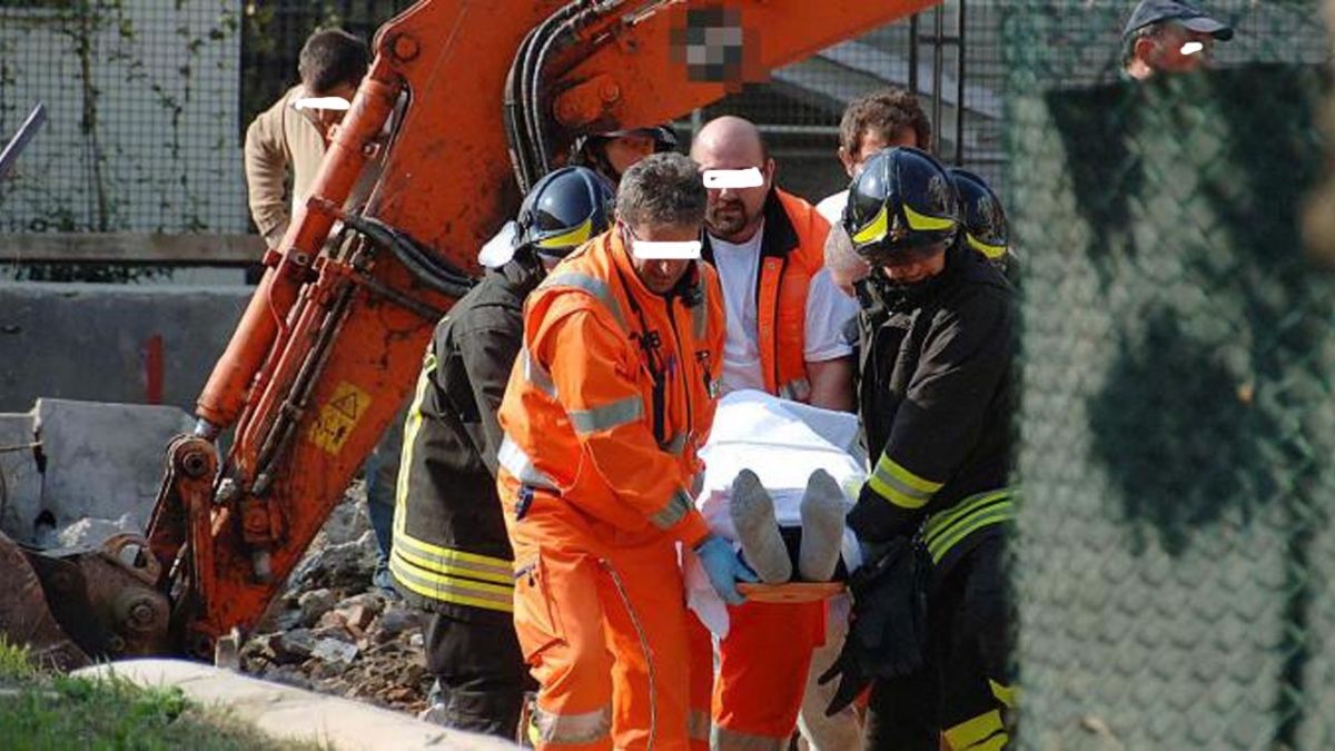 Caserta operaio morto cancello