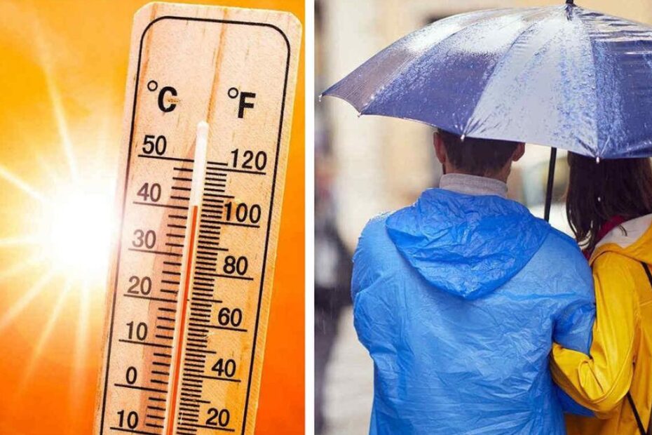 meteo temperature calo 15 gradi