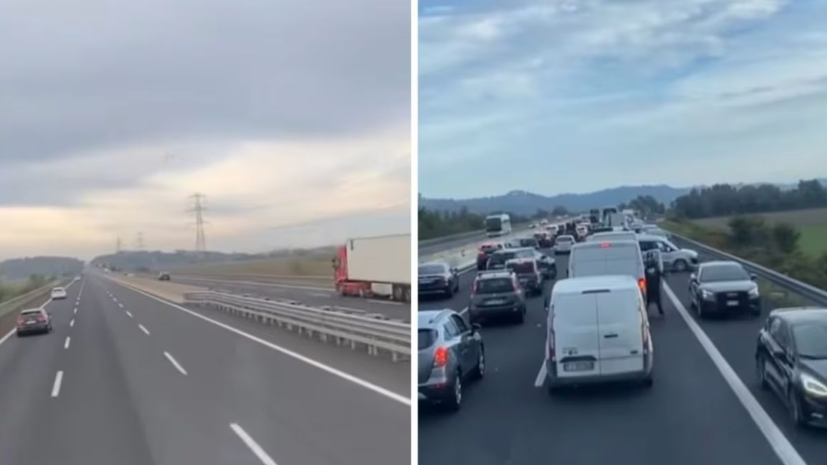 incidente A1 auto contromano