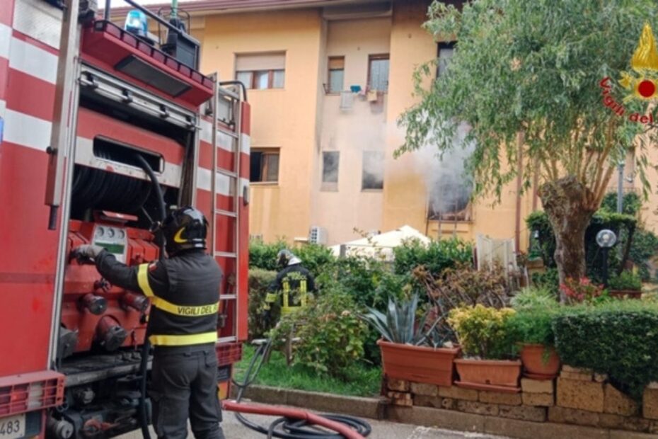 incendio condominio provincia Avellino