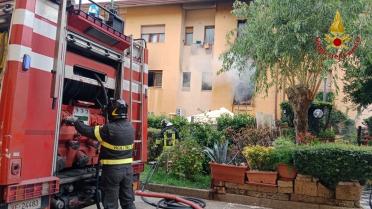 incendio condominio provincia Avellino